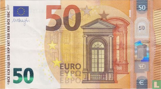 Eurozone 50 Euro V - B - Afbeelding 1