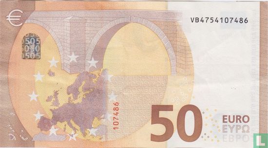 Eurozone 50 Euro V - B - Afbeelding 2
