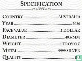 Australia 1 dollar 2020 "Australian wedge-tailed eagle" - Image 3