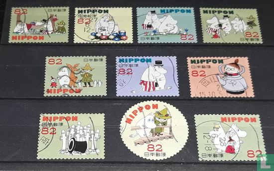 Greeting stamps Moomin