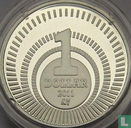 Îles de BES 1 dollar 2011 (BE) "Introduction of the US dollar as legal tender" - Image 1