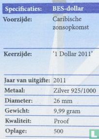BES Inseln 1 Dollar 2011 (PP) "Introduction of the US dollar as legal tender" - Bild 3