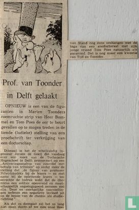 Prof. van Toonder in Delft gelaakt