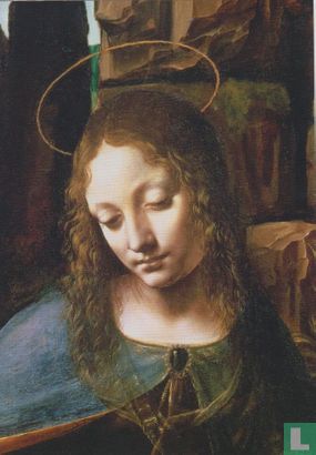 Madonna in der Felsengrotte, Ausschnitt (Kopf der Madonna), um 1508 - Afbeelding 1