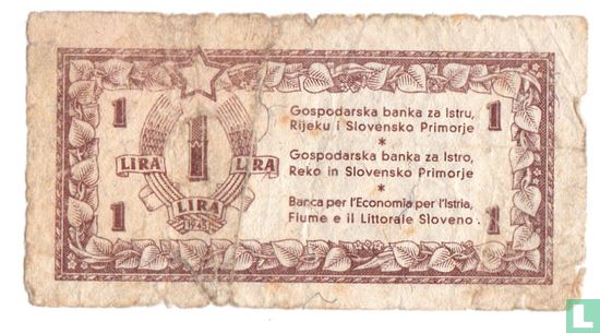 Yougoslavie 1 lire 1945 - Image 1