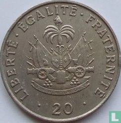 Haiti 20 centimes 1989 - Image 2
