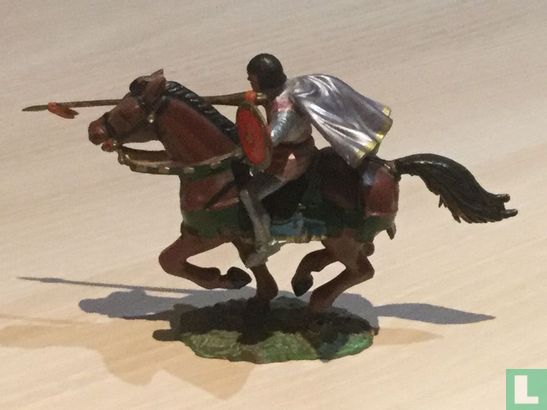 Knight on horseback with lance and cape - Image 2