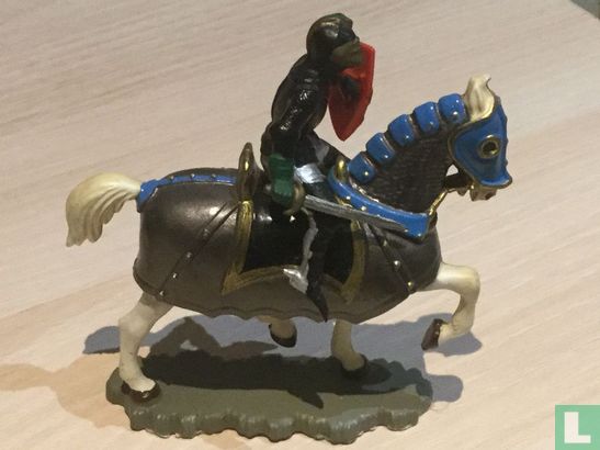 Knight on horseback with sword and armor - Image 1