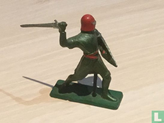 Ridder strijdend met zwaard en schild - Afbeelding 1