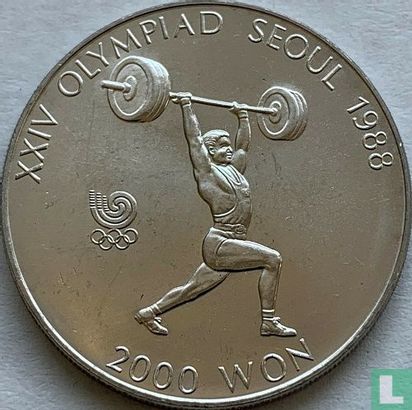 Zuid Korea 2000 won 1988 "Summer Olympics in Seoul" - Afbeelding 2