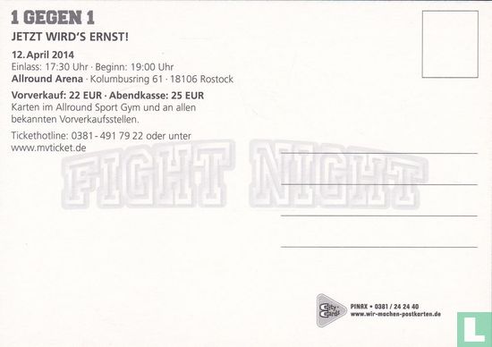 Rostocker Fight Night - 1 Gegen 1 - Afbeelding 2