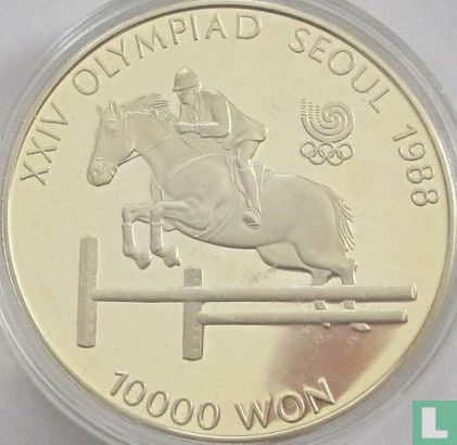 South Korea 10000 won 1988 "Summer Olympics in Seoul - Equestrian jumping" - Image 2
