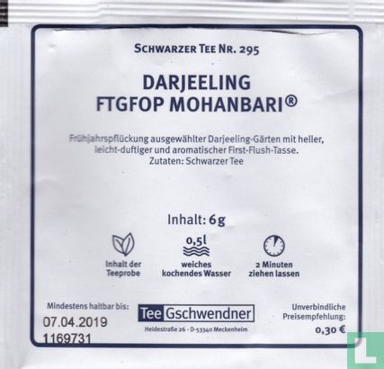 Darjeeling FTGFOP Mohanbari [r] - Image 2