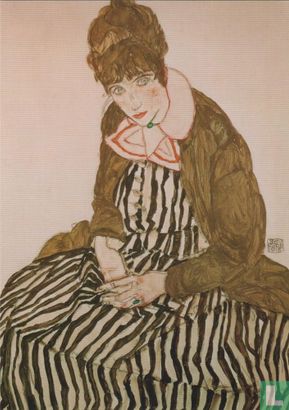 Edith Schiele, the Artist's Wife, Seated, 1915 - Afbeelding 1