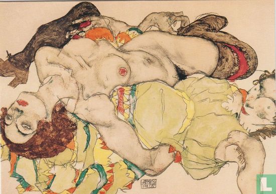 Two Girls Lying Entwined, 1915 - Afbeelding 1