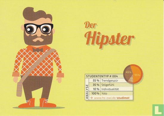 Hochschule Ostwestfalen-Lippe - Studientyp # 004 "Der Hipster" - Afbeelding 1