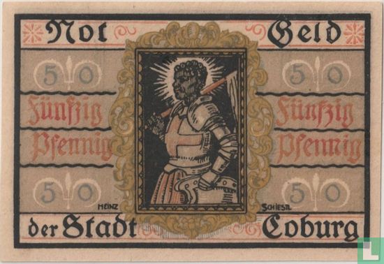 Coburg 50 Pfennig 1919 - Image 2