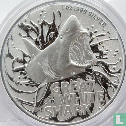 Australie 1 dollar 2021 "Great white shark" - Image 2