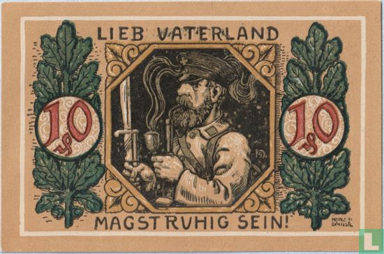 Lindenberg im Allgäu 10 Pfennig 1918 - Bild 2