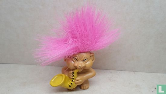 Troll rose with saxophone