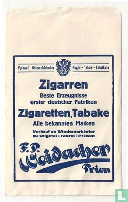 F.P. Weidacher Prien Zigarren Zigaretten, Tabake - Image 1