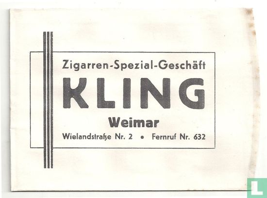 Kling Weimar Zigarren - Spezial - Geschäft - Image 1