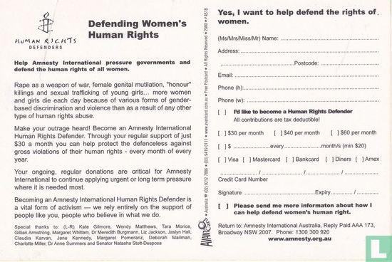 04518 - Amnesty International - Defending Women's Human Rights - Bild 2