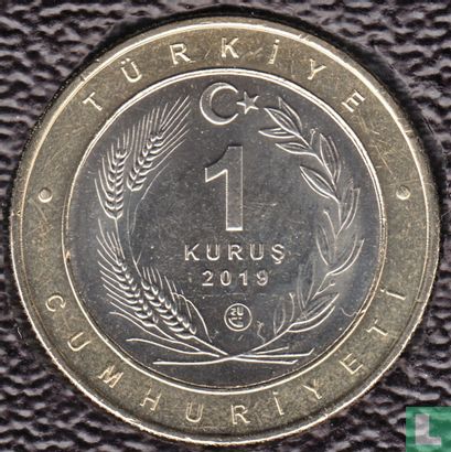 Turkey 1 kurus 2019 (PROOF - TYPE B) "Orman Toygari" - Image 1