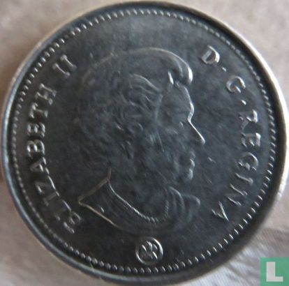 Canada 5 cents 2006 (acier recouvert de nickel - avec marque d'atelier) - Image 2