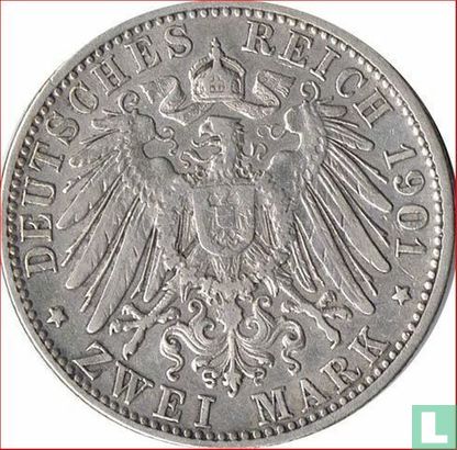 Bavière 2 mark 1901 - Image 1