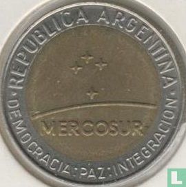 Argentinë 1 peso 1998 "MERCOSUR" - Afbeelding 2