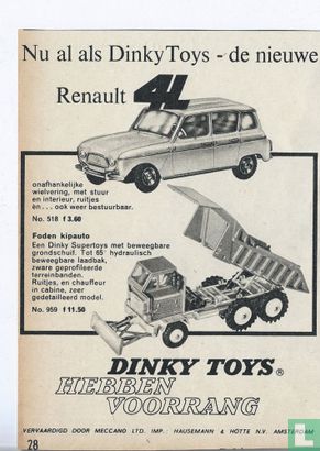 Nu al als Dinky Toys - de nieuwe Renault 4L