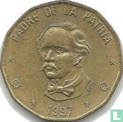 Dominicaanse Republiek 1 peso 1997 (muntslag) - Afbeelding 1