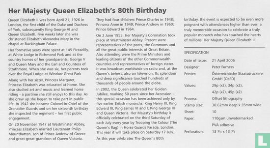 Koningin Elizabeth II - 80e verjaardag - Afbeelding 2