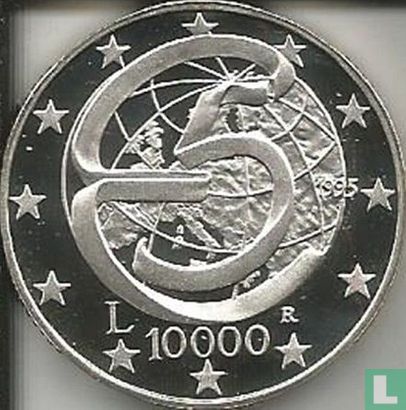 Italië 10000 lire 1995 (PROOF) "40th anniversary Messina Conference" - Afbeelding 1
