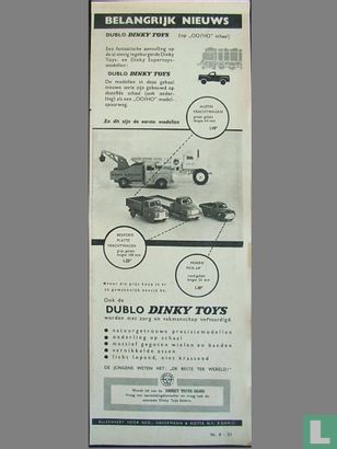 Belangrijk nieuws - Dublo Dinky Toys (op "OO/HO" schaal)
