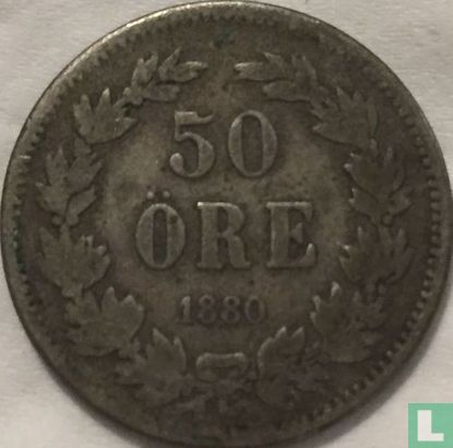 Zweden 50 öre 1880 - Afbeelding 1
