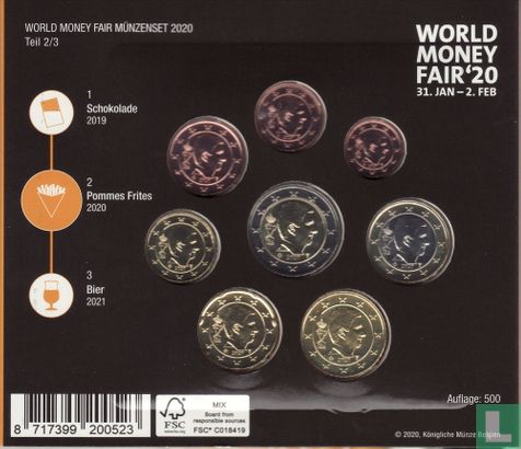 België jaarset 2020 "World Money Fair of Berlin" - Afbeelding 3