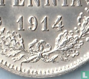 Finland 50 penniä 1914 (misslag) - Afbeelding 3
