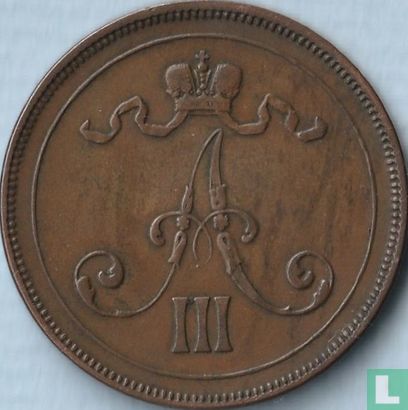 Finlande 10 penniä 1890 - Image 2