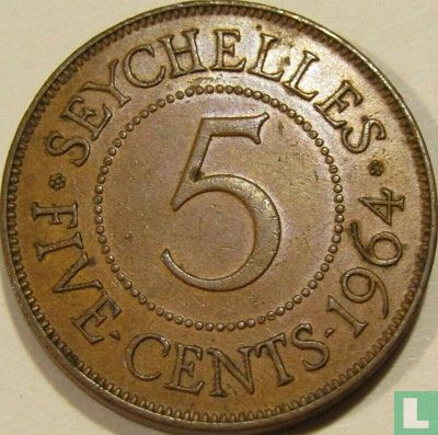Seychellen 5 cents 1964 - Afbeelding 1