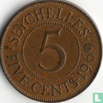 Seychelles 5 cents 1969 - Image 1