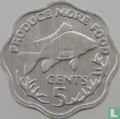 Seychelles 5 cents 1977 "FAO" - Image 2