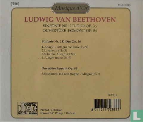 Ludwig van Beethoven: Sinfonie Nr. 2 D-dur Op. 36 - Ouvertüre Egmont Op. 84 - Image 2