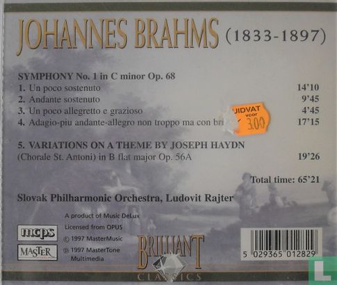 Brahms: Symphony No. 1 - Variations on a Theme by Joseph Haydn - Bild 2