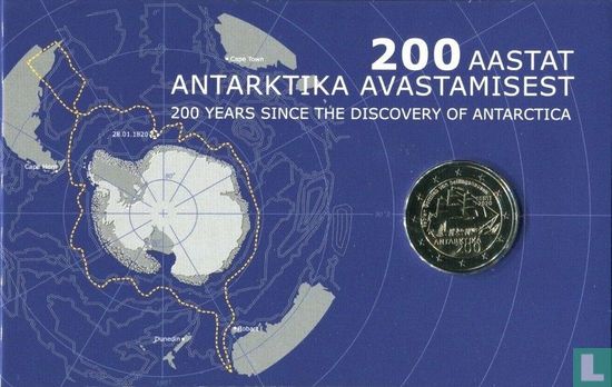 Estland 2 euro 2020 (folder) "200th anniversary Discovery of Antarctica" - Afbeelding 1