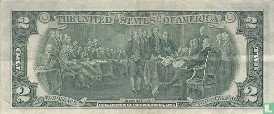United States 2 dollars 1976 E - Image 2
