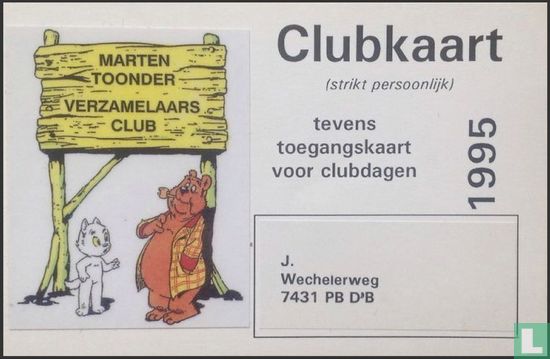 MTVC clubkaart 1995 - Bild 1