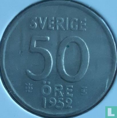 Sweden 50 öre 1952 - Image 1