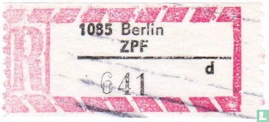 R - 1085 Berlin ZPF - 641 d